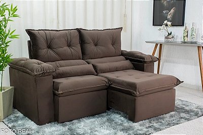 Sofá Retrátil Reclinável 1.80m Santorine Veludo