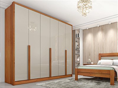 Guarda-Roupa Fortuna 100% MDF 6 Portas e 6 Gavetas-Tcil
