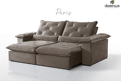 Retrátil e reclinável 2.10m Paris  D28 Soft - Dominus Estofados