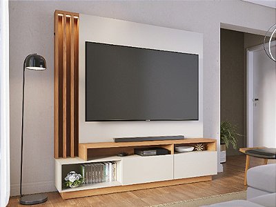 Estante Home Humaitá 2 Portas 1,80m Tv até 75 - Colibri