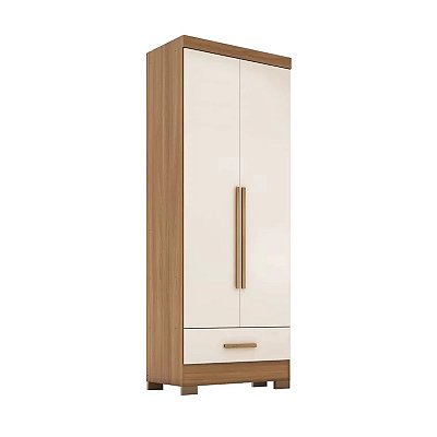 Roupeiro Solteiro Smart Plus 2 Portas 1 Gaveta Larg. 0.85m - Rodial Móveis
