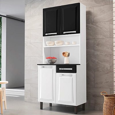 Armário Aço Kit 80cm  Pratika 4 portas + 1 Gaveta 80cm - Itatiaia
