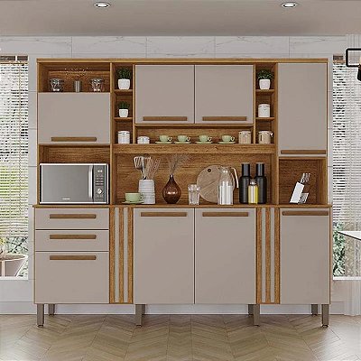 Armário de Cozinha Acácia larg. 2.18m - Salleto