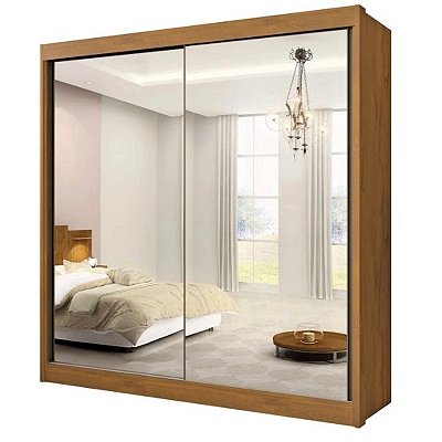 Roupeiro Las Vegas 2 Portas com Espelhos 100% MDF 2.20m - D Doro