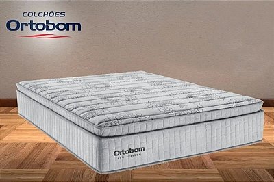 Colchão Queen New Freedom Molas Ensacadas e Pillow Top Espuma D33 158x198x32 - Ortobom