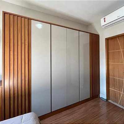 Roupeiro Barcelona 6 Portas e 6 Gavetas  2.75m - Tcil