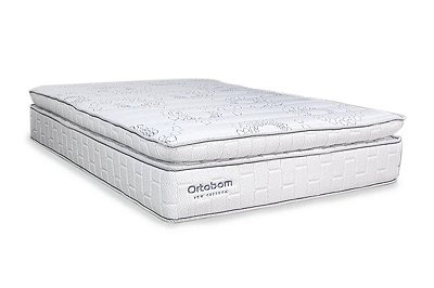 Colchão Queen New Freedom Molas Ensacadas e Pillow Top Espuma D33 158x198x32 Ortobom