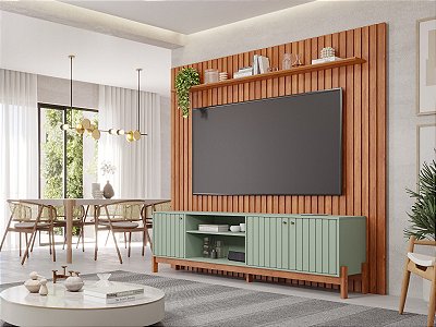 Bancada Holanda + Painel Maragogi 100% MDF Tv até 75- Permobili