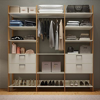 Closet 3 Torres TW404 2.175m 100% MDF - Dalla Costa