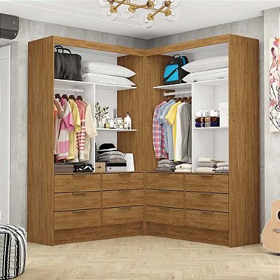 Closet 4 Portas 12 gavetas Sevilha Plus - Carioca Móveis