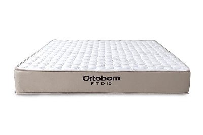 Colchão Queen Fit 158x198x20 Espuma D45 até 140Kg - Ortobom