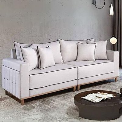 Sofá Living Montes Claros 2.16m - Lufer Estofados
