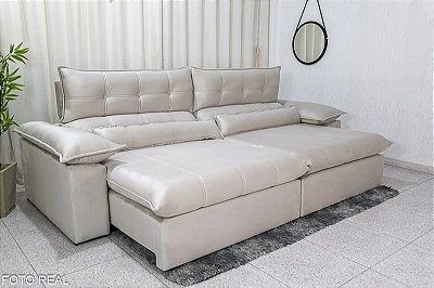 Retratil Reclinável 2.90m Lenon D28 e molas Ensacadas