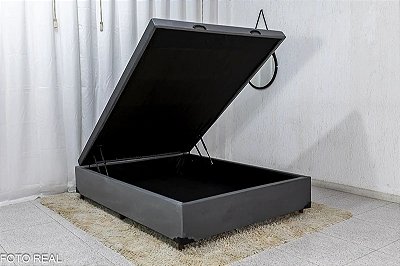 Base Box Baú Casal Eli 138x188x42 Blindado - Nature Moveis