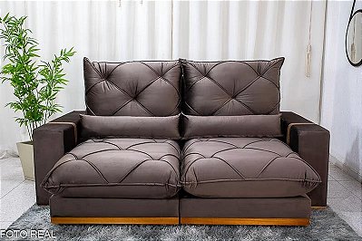 Retrátil Reclinável 2.30m Mônaco - D33 e Molas Ensacadas