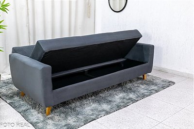 Sofá Cama Baú Pâmela 2.00m - Matrix