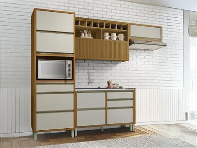 Cozinha Baronesa Completa 2.70m 4 Peças - Nesher