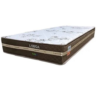 Colchão Solteiro Lisboa Molas Ensacadas 88x188x24 até 150Kg - EcoTec