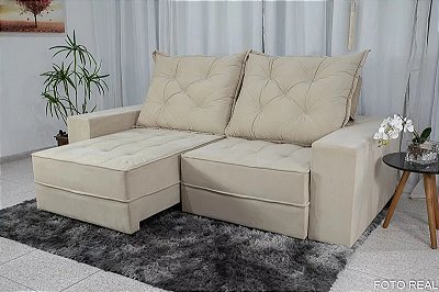 Retrátil e Reclinável Berlim 2.50m D33 e Molas Ensacadas