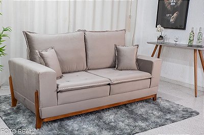 Sofá 3 lugares Havaí Luxo 2.00m Molas Ensacadas