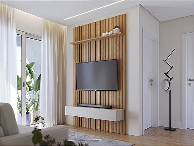 Painel Ripado Mod: 1412 1.41m Tv até 65"  - Colibri