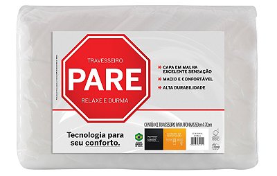 Travesseiro Suporte Firme Pare 50x70 Fibrasca