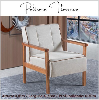 Poltrona Florença - JP Decorações