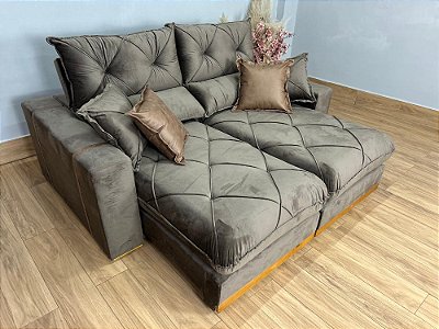 Retratil e Reclinável Gran Bello  2.00m D28 e Molas Ensacadas - Imperio Estofados