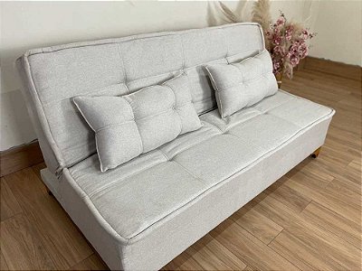 Sofá Cama Zayn 1.86m – Bege Linho
