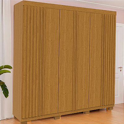 Roupeiro Eliza 6 Portas 2.30m Cinamomo  - ACP Móveis