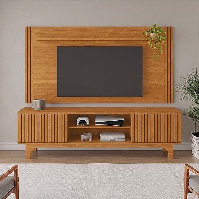 Painel + Rack até 70″ Trunfo Cinamono