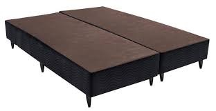 Base Sommier Queen 158x198x30 Camurça Preto - Ortobom