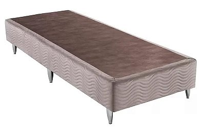 Base Sommier Solteiro 88x188x30 Camurça Bege - Ortobom