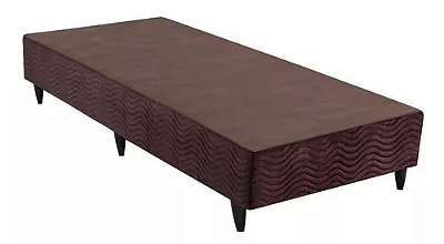 Base Sommier Solteiro 88x188x30 Camurça Marrom - Ortobom