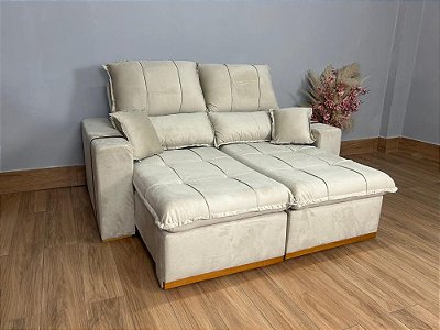 Retrátil Reclinável Oásis D28 1.80m – Bege Veludão