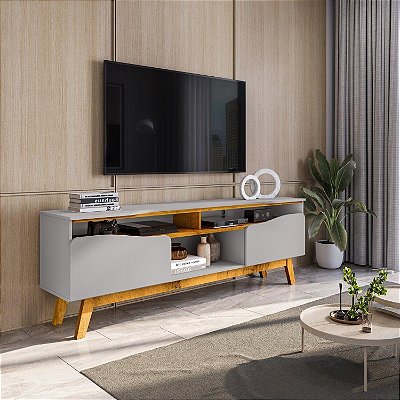 Rack até 75″ Ilhabela Off White/Naturale - Bechara