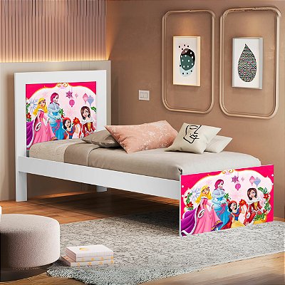 Cama Solteiro Marina (Menina) Princesas 401354 100% MDF