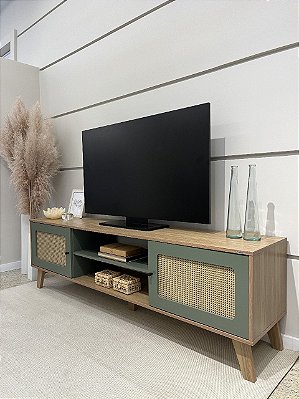 Rack Charlotte 75″ 1.80m  – Carvalho/Menta Flex
