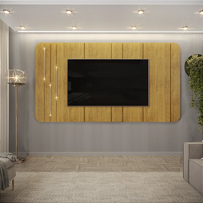 Painel Celine 100% MDF  2.41m Tv 85 - DJ Móveis