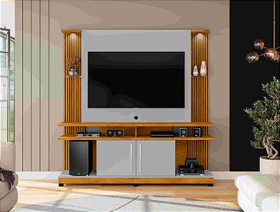Home York com LED 1.80m Efeito 3D tv 55 - Bechara