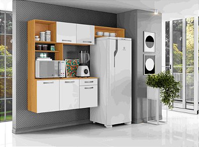 Cozinha Compacta Suspensa Nanda 05P01G. 1.79m - Aramóveis