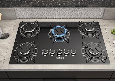 Cooktop 05 Bocas Vidro Itatiaia