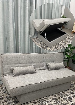 Sofá Cama Baú Zurich 1.82m - Luxury