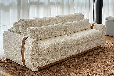 Sofá Cama Retrátil e Reclinável Theo 2.30m - Uniart