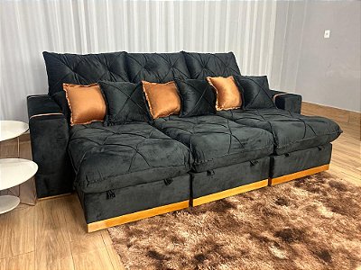 Retrátil Reclinável Pleno 3 Módulos 2.90m D33 - Plena Estofados