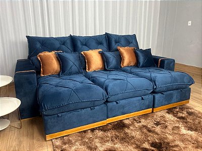 Retrátil Reclinável Pleno 3 Módulos 2.60m D33 - Plena Estofados