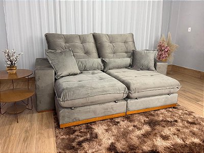 Retrátil e Reclinável Kioto 2.30m D33 Molas Ensacadas