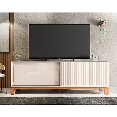 Rack Mondrian 180cm para TV até 65 Polegadas 2 Portas Caemmun