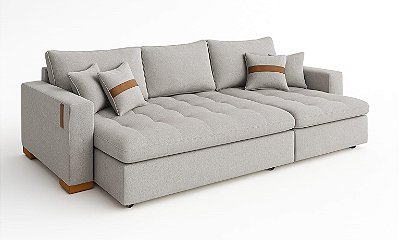 Sofá sem Caixa Retrátil Lisboa D28 240m - Art Decor