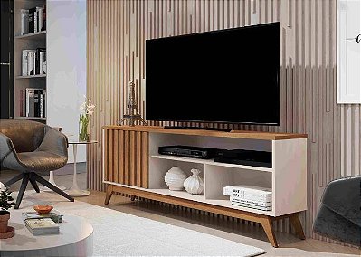 Rack Malbec Wood 136m Ripado Tv 50 - Giga Móveis